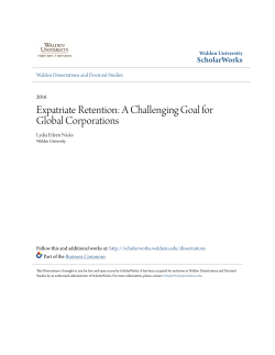 Expatriate Retention: A Challenging Goal for Global Corporations