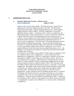 A. Kentucky Retirement Systems v. Dianne Carson
