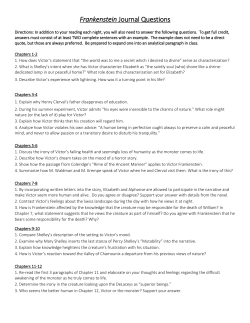 Frankenstein Journal Questions - Liberty Union High School District