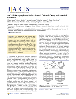 A C216-Nanographene Molecule with Defined Cavity as Extended