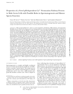 Properties of a Novel pH-dependent Ca2 Permeation Pathway