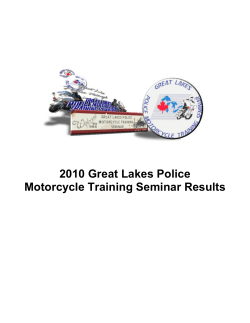 2010 Great Lakes Police Motorcycle Training Seminar Results