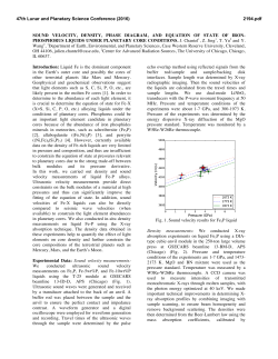 SOUND VELOCITY, DENSITY, PHASE DIAGRAM, AND EQUATION