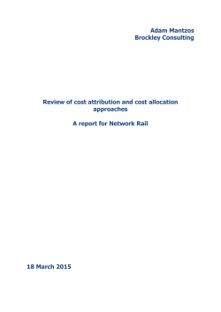 Review of cost attribution and cost allocation