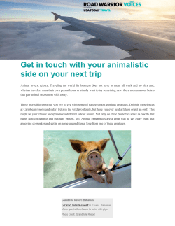 Get in touch with your animalistic side on your next