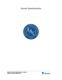 Survey Instrument - Association of American Universities