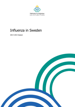 Influenza in Sweden - Season 2013-2014