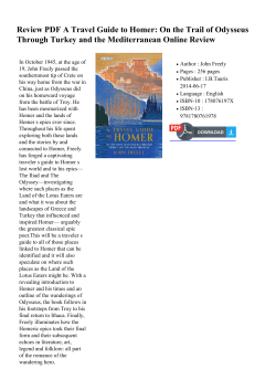 Review PDF A Travel Guide to Homer: On the Trail of Odysseus