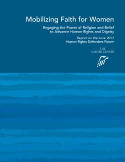 Mobilizing Faith for Women