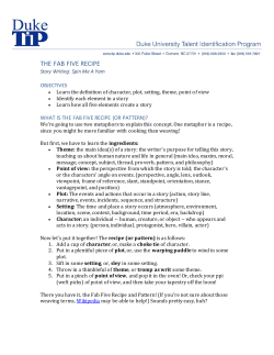THE FAB FIVE RECIPE