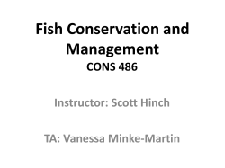 Fish Conservation and Management