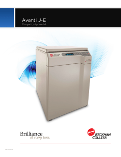 Avanti JE - Beckman Coulter