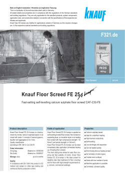 Knauf Floor Screed FE 25 F321.de