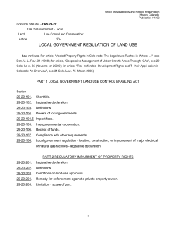 Local Government Land Use Control Enabling Act of 1974