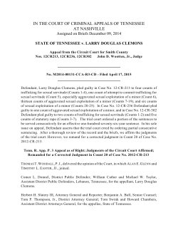 STATE OF TENNESSEE v. LARRY DOUGLAS CLEMONS