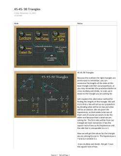 45-45- 90 Triangles - Virtual Homeschool Group