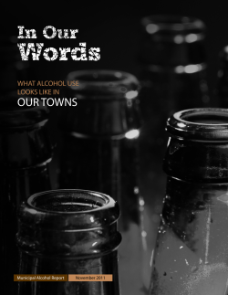 In our Words What Alcohol Use Looks Like in Our Towns