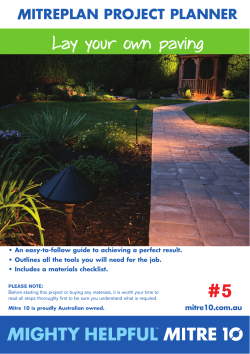 Lay your own paving