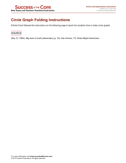 Circle Graph Folding Instructions