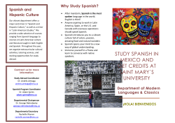 Spanish in Mexico - Saint Mary`s University