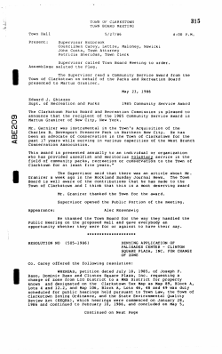 MINS_TB_1986-05-27 - Town of Clarkstown