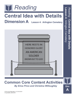 Reading Central Idea with Details Reading