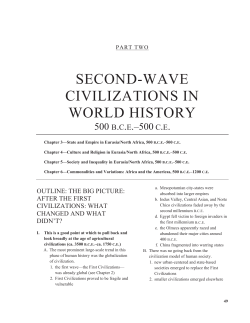 SECOND-WAVE CIVILIZATIONS IN WORLD HISTORY