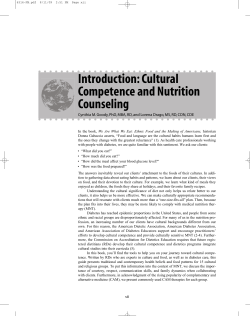 Cultural Food Practices - Academy of Nutrition and Dietetics