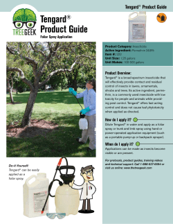 Tengard&reg; Product Guide