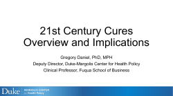 21st Century Cures Overview and Implications