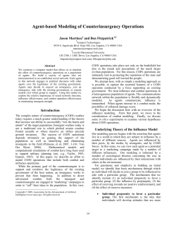 Agent-based Modeling of Counterinsurgency Operations