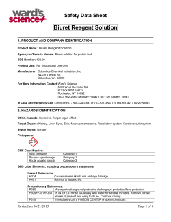 Biuret Reagent Solution