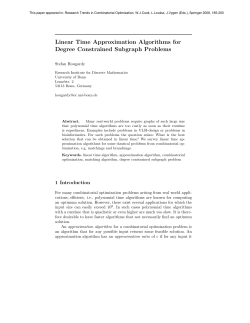 Linear Time Approximation Algorithms for Degree Constrained