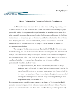 Skeeter Phelan and the Foundation for Double Consciousness