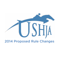 2014 Proposed Rule Changes