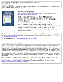 Collaborative Learning and Global Education: Human–Environment