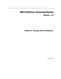 MicroPython Documentation