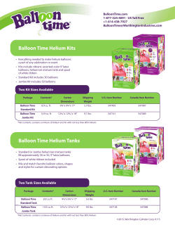 Balloon Time Helium Kits