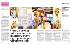 Fancy carving out a career as a sculptor? Have a go, youTve got