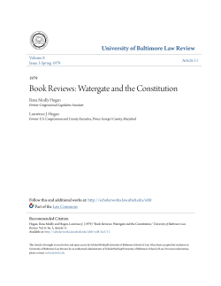 Book Reviews: Watergate and the Constitution