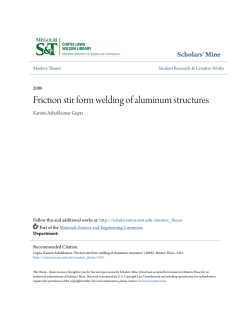 Friction stir form welding of aluminum structures