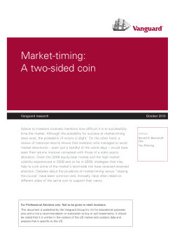 Market-timing: A two-sided coin