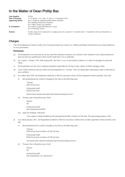 In the Matter of Dean Phillip Bax