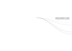 DOING BUSINESS IN JAPAN A Guide for Irish