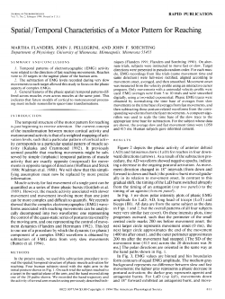 Spatial/Temporal Characteristics of a Motor