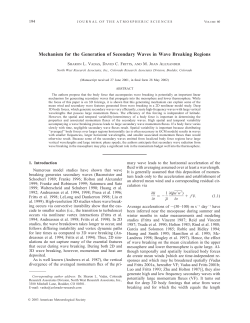 Mechanism for the Generation of Secondary Waves in Wave