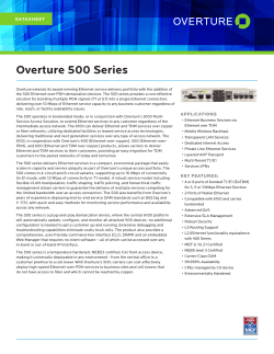 Overture 500 Series