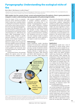 Understanding the ecological niche of fire - PAGES