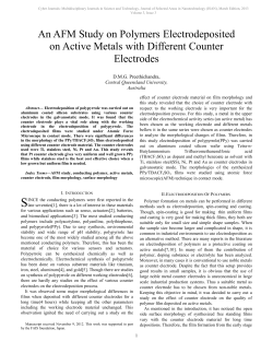An AFM Study on Polymers Electrodeposited on Active Metals with