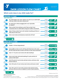 swim lesson flow chart - YMCA of Snohomish County
